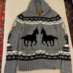 Vintage TNA Cowichan style cardigan XS